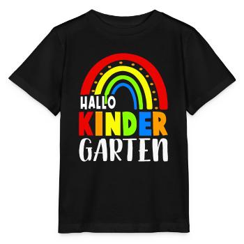 Hallo Kindergarten 1. Tag Kita Mädchen - Stanley/Stella Kinder T-Shirt MINI CREATOR  - Schwarz - Vorne - Mikhail (115cm)