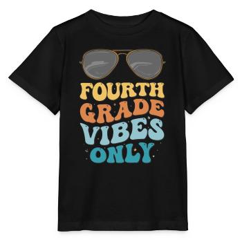 Fourth Grade Vibes Seulement 1st Grade Groovy Kids - T-shirt bio MINI CREATOR Stanley/Stella Enfant - noir - Devant - Mikhail (115cm)