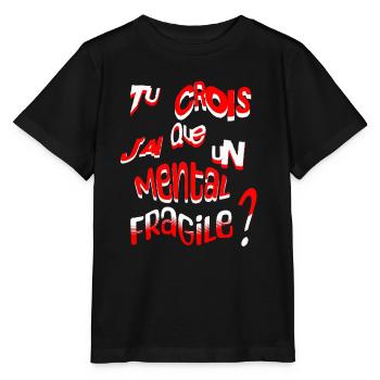 tee shirt humour - T-shirt bio MINI CREATOR Stanley/Stella Enfant - noir - Devant - Mikhail (115cm)
