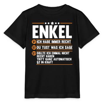 Enkel - Stanley/Stella Kinder T-Shirt MINI CREATOR  - Schwarz - Vorne - Mikhail (115cm)