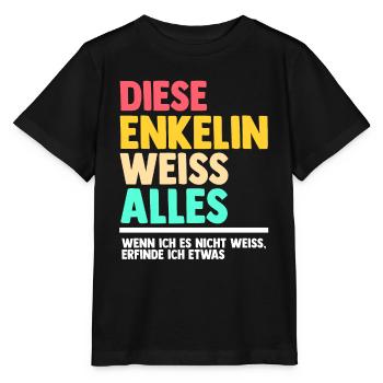 Enkelin - Stanley/Stella Kinder T-Shirt MINI CREATOR  - Schwarz - Vorne - Mikhail (115cm)