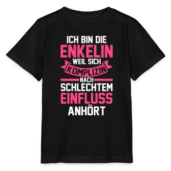 Enkelin - Stanley/Stella Kinder T-Shirt MINI CREATOR  - Schwarz - Vorne - Mikhail (115cm)