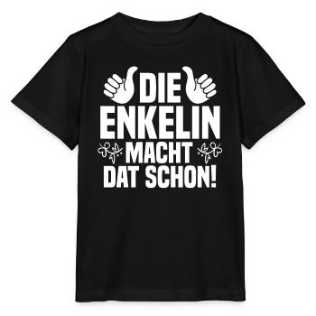 Enkelin - Stanley/Stella Kinder T-Shirt MINI CREATOR  - Schwarz - Vorne - Mikhail (115cm)