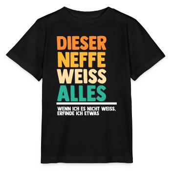 Neffe - Stanley/Stella Kinder T-Shirt MINI CREATOR  - Schwarz - Vorne - Mikhail (115cm)