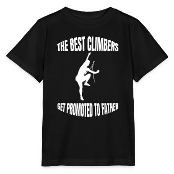 Climbers Mountain Climbing Mountain Climbing Mountaineering - Stanley/Stella MINI CREATOR Kids’ T-Shirt - black - Front - Mikhail (115cm)