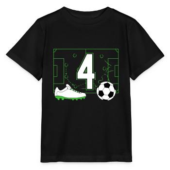 Football Club Football amateur 4 Anniversaire Football - T-shirt bio MINI CREATOR Stanley/Stella Enfant - noir - Devant - Mikhail (115cm)