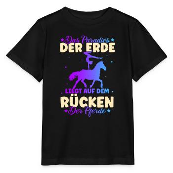Reiten Pferd Spruch Reiterin Reiterhof Reitverein - Stanley/Stella Kinder T-Shirt MINI CREATOR  - Schwarz - Vorne - Mikhail (115cm)