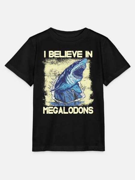 I believe in megalodons - Stanley/Stella Kinder T-Shirt MINI CREATOR - Schwarz