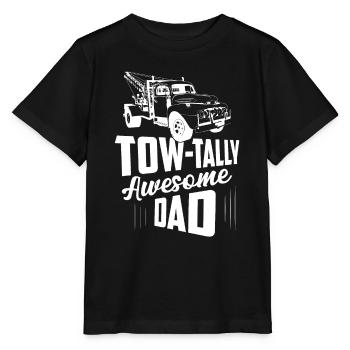 Tow-Tally Awesome Dad Tow Truck Driver Camionnage - T-shirt bio MINI CREATOR Stanley/Stella Enfant - noir - Devant - Mikhail (115cm)