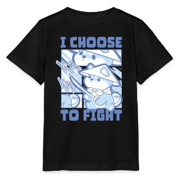Je choisis le combat - T-shirt bio MINI CREATOR Stanley/Stella Enfant - noir - Devant - Mikhail (115cm)
