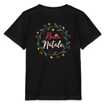 Buon Natale Italien Stolz Xmas Feiertag - Stanley/Stella Kinder T-Shirt MINI CREATOR  - Schwarz - Vorne - Mikhail (115cm)