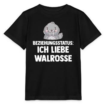 Walross - Stanley/Stella Kinder T-Shirt MINI CREATOR  - Schwarz - Vorne - Mikhail (115cm)