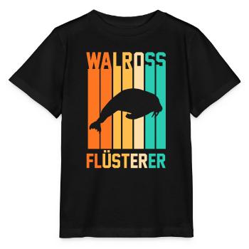 Walross - Stanley/Stella Kinder T-Shirt MINI CREATOR  - Schwarz - Vorne - Mikhail (115cm)