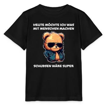 Ich Hasse Menschen Lustige Sprüche - Stanley/Stella Kinder T-Shirt MINI CREATOR  - Schwarz - Vorne - Mikhail (115cm)