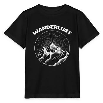 Wanderlust Hiking Lovers Hiking - T-shirt bio MINI CREATOR Stanley/Stella Enfant - noir - Devant - Mikhail (115cm)