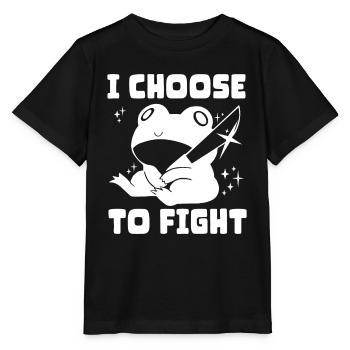 Je choisis le combat - T-shirt bio MINI CREATOR Stanley/Stella Enfant - noir - Devant - Mikhail (115cm)