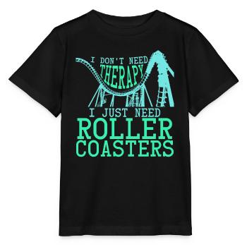 Montagnes russes joke rider roller coaster - T-shirt bio MINI CREATOR Stanley/Stella Enfant - noir - Devant - Mikhail (115cm)