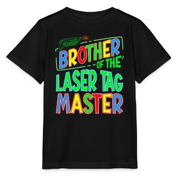 Bro Brother Of the Laser Tag Birthday Boy Master - T-shirt bio MINI CREATOR Stanley/Stella Enfant - noir - Devant - Mikhail (115cm)