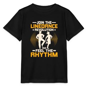Join The Linedance Revolution Western Country Musi - Stanley/Stella MINI CREATOR Kids’ T-Shirt - black - Front - Mikhail (115cm)