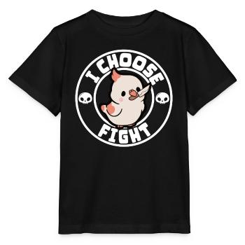 Je choisis le combat - T-shirt bio MINI CREATOR Stanley/Stella Enfant - noir - Devant - Mikhail (115cm)