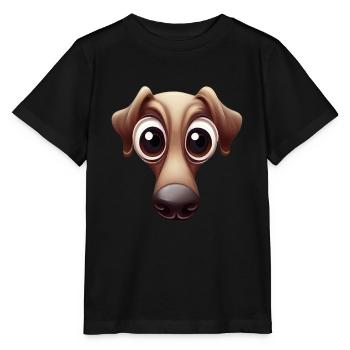 Playful Greyhound Print - Stanley/Stella MINI CREATOR Kids’ T-Shirt - black - Front - Mikhail (115cm)