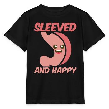 Sleeved and happy sleeve gastrectomy - Stanley/Stella MINI CREATOR Kids’ T-Shirt - black - Front - Mikhail (115cm)