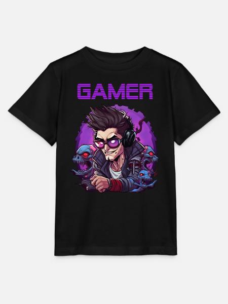 Gamer - Stanley/Stella Kinder T-Shirt MINI CREATOR - Schwarz