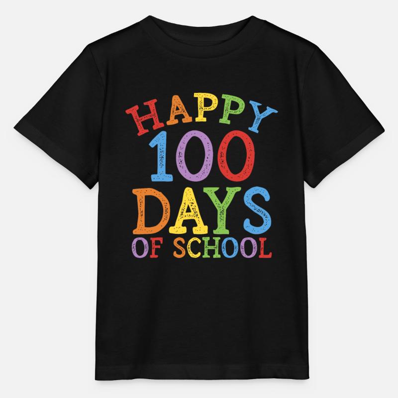 Glückliche 100 Tage Schule - Stanley/Stella Kinder T-Shirt MINI CREATOR - Schwarz