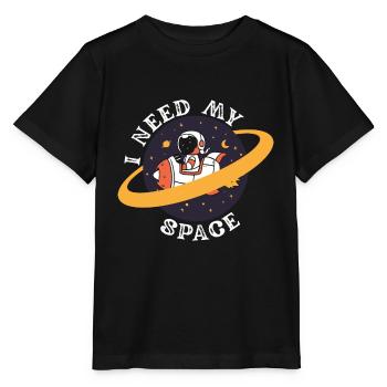Astronaut Raumfahrt Weltall - Stanley/Stella Kinder T-Shirt MINI CREATOR  - Schwarz - Vorne - Mikhail (115cm)