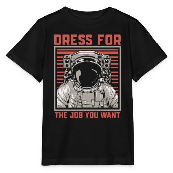 Astronaut Raumfahrt Geschenk - Stanley/Stella Kinder T-Shirt MINI CREATOR  - Schwarz - Vorne - Mikhail (115cm)