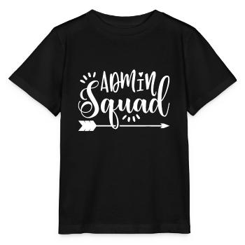 School Admin Gift Admin Squad - Stanley/Stella MINI CREATOR Kids’ T-Shirt - black - Front - Mikhail (115cm)