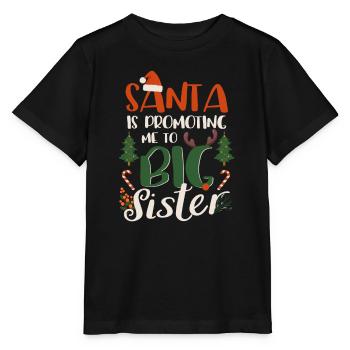 Der Weihnachtsmann befördert mich zur großen - Stanley/Stella Kinder T-Shirt MINI CREATOR  - Schwarz - Vorne - Mikhail (115cm)