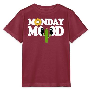 Monday Mood - Stanley/Stella Kinder T-Shirt MINI CREATOR  - Burgunderrot - Vorne - Kain (125cm)