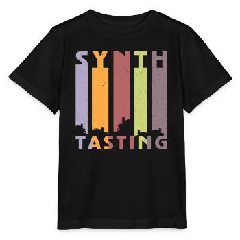 Synthesizer Synth Keyboard Elektronische Musiker - Stanley/Stella Kinder T-Shirt MINI CREATOR  - Schwarz - Vorne - Mikhail (115cm)