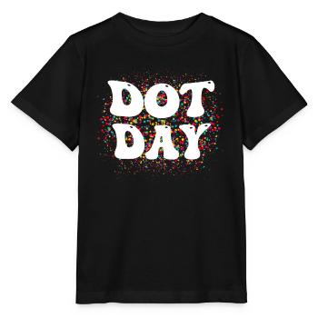 Alles Gute zum Internationalen Dot Day 2023 - Stanley/Stella Kinder T-Shirt MINI CREATOR  - Schwarz - Vorne - Mikhail (115cm)