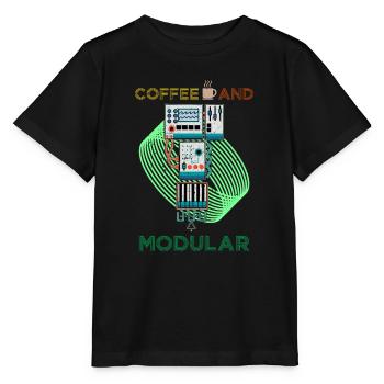 Synthesizer Synth Keyboard Elektronische Musiker - Stanley/Stella Kinder T-Shirt MINI CREATOR  - Schwarz - Vorne - Mikhail (115cm)