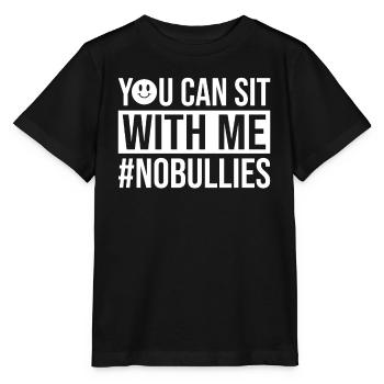 Du kannst dich zu mir setzen Mobbing-Prävention Nein - Stanley/Stella Kinder T-Shirt MINI CREATOR  - Schwarz - Vorne - Mikhail (115cm)