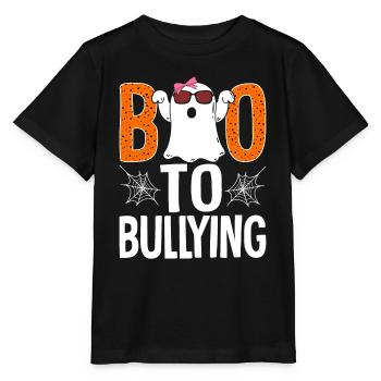 Mobbing-Prävention Funny Boo Unity Day Ende - Stanley/Stella Kinder T-Shirt MINI CREATOR  - Schwarz - Vorne - Mikhail (115cm)