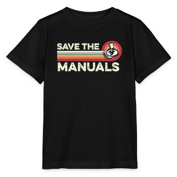 Enregistrer les manuels Manuel du bâton manuel de la vraie voiture - T-shirt bio MINI CREATOR Stanley/Stella Enfant - noir - Devant - Mikhail (115cm)