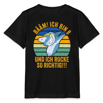 8 Jahre Junge Geschenk 8. Geburtstag Acht Achter - Stanley/Stella Kinder T-Shirt MINI CREATOR  - Schwarz - Vorne - Mikhail (115cm)