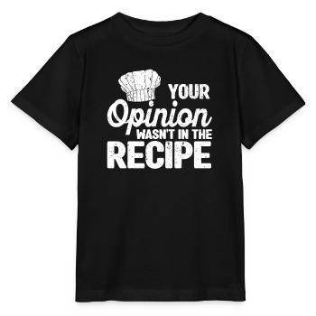 Your opinion was not in the recipe Chef Chef - Stanley/Stella MINI CREATOR Kids’ T-Shirt - black - Front - Mikhail (115cm)
