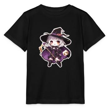 Costume de sorcière Chapeau de sorcière Sorcière Halloween - T-shirt bio MINI CREATOR Stanley/Stella Enfant - noir - Devant - Mikhail (115cm)