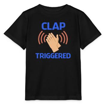 Clap Triggered Gag Comedian Funny Prank Joke Humor - Stanley/Stella MINI CREATOR Kids’ T-Shirt - black - Front - Mikhail (115cm)
