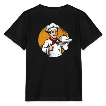 Kochschürze Mütze Koch Foodie Liebhaber Kochen - Stanley/Stella Kinder T-Shirt MINI CREATOR  - Schwarz - Vorne - Mikhail (115cm)