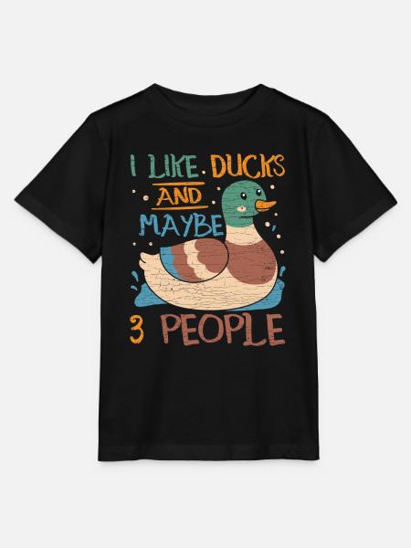 Ente Entchen Geschenk - Stanley/Stella Kinder T-Shirt MINI CREATOR - Schwarz