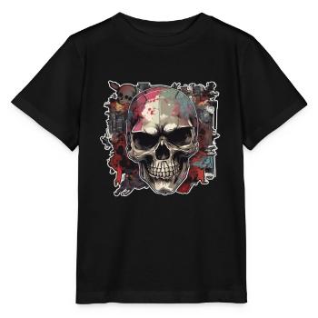 Skulls Skull Skull Skull Bones - Stanley/Stella MINI CREATOR Kids’ T-Shirt - black - Front - Mikhail (115cm)