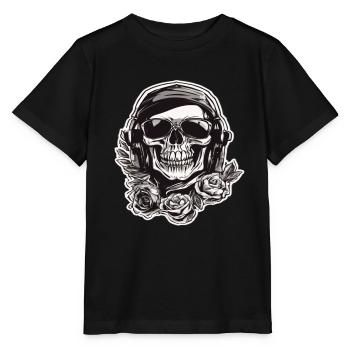 Totenkopf Totenschädel Skulls Skull - Stanley/Stella Kinder T-Shirt MINI CREATOR  - Schwarz - Vorne - Mikhail (115cm)