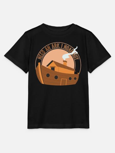 Arche Noah Christlicher Witz - Stanley/Stella Kinder T-Shirt MINI CREATOR  - Schwarz