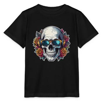 Crâne Lunettes de soleil Crânes Crânes Crânes Crânes Crânes - T-shirt bio MINI CREATOR Stanley/Stella Enfant - noir - Devant - Mikhail (115cm)