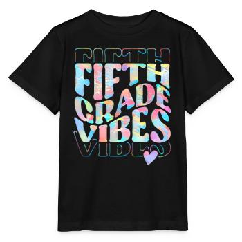 Fifth Grade Vibes 5th Grade Team 1st Day of School - T-shirt bio MINI CREATOR Stanley/Stella Enfant - noir - Devant - Mikhail (115cm)